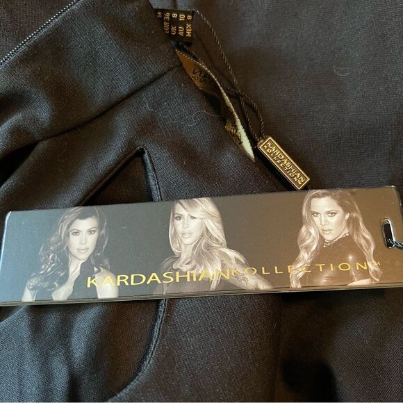 NWT! Kardashian Kollection a cut above cut out black dress - Picture 4 of 11